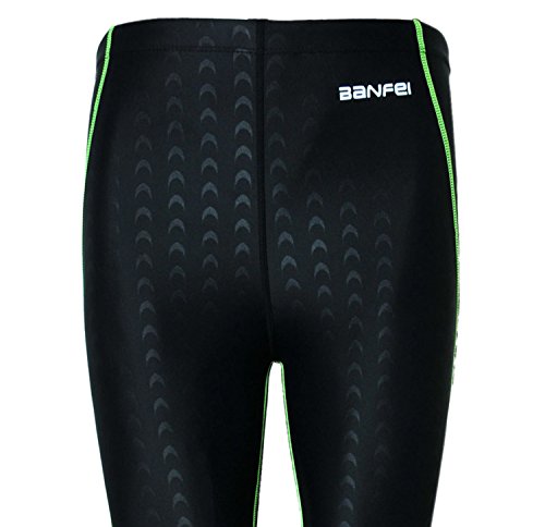 BanFei - Hombre Pantalones Largo de Buceo Impermeable para Deportes Acuáticos Bañador Traje de Baño Deportivo para Natación Surf Playa Negro - Talla XL/EU M