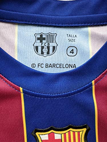 Barcelona Camiseta de fútbol Oficial FCB 2021 – Messi número 10 – Camiseta de fútbol Oficial del Equipo de fútbol FC 2021 – Messi número 10 (XL)