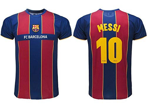 Barcelona Camiseta de fútbol Oficial FCB 2021 – Messi número 10 – Camiseta de fútbol Oficial del Equipo de fútbol FC 2021 – Messi número 10 (XL)