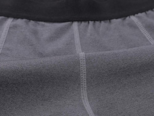 Barrageon Pantalón Corto Tight de Comprensión para Mujer Mallas de Deportivos Secado Rápido Fit para Ejercicio Gimnasio Entrenamiento Cruzado Correr Yoga Jogging Negro-XL