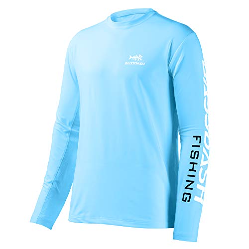 Bassdash Camisetas de Pesca para Hombre, protección Solar UV UPF 50+ Camiseta de Manga Larga