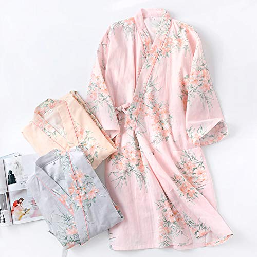 Bata Japonesa para Mujer Kimono Pijamas Talla M-A27