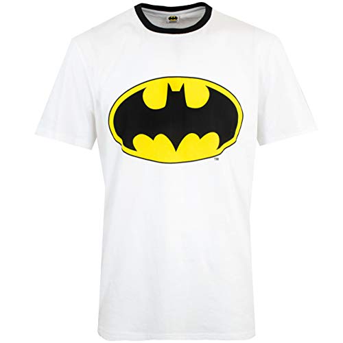 Batman Pijamas para Hombre DC Comics Blanco Medium