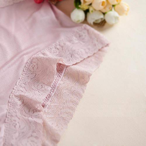 Bayrick Soft Stretch Culotte para MujerBragas sin Costura de Encaje Transpirable de Seda de Morera Pura para Mujer * 5-K_Metro