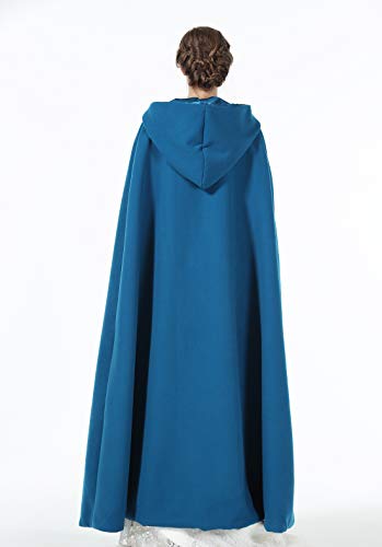 BEAUTELICATE Capa con Capucha Mujer Invierno Largo Poncho Lana para Vestido de Novia Boda Fiesta Navidad Halloween Medievales