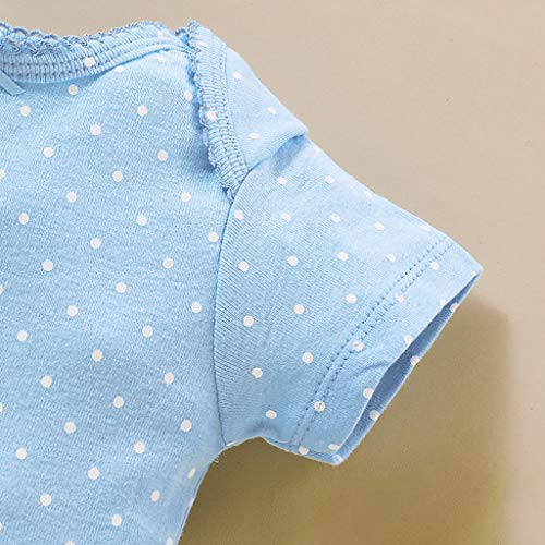 Bebé Niñas Manga Corta Body Paquete de 5 Mono Algodón mameluco Pijama Conjuntos 6-9 Meses