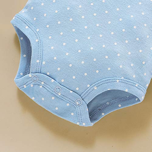 Bebé Niñas Manga Corta Body Paquete de 5 Mono Algodón mameluco Pijama Conjuntos 6-9 Meses