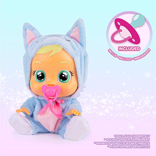 BEBES LLORONES Fantasy - Pijama Zorro azul con chupete, ropa para Bebé Llorón