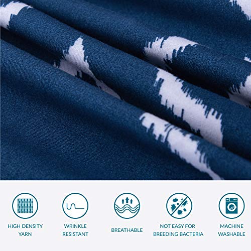 Bedsure Funda Nórdica Cama 90 Azul Marino - Fundas Edredón Nórdico 150x220cm con 1 Funda de Almohada 40x75cm - Microfibra Muy Suave Hipoalergénica Transpirable