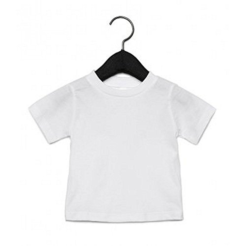 Bella + Canvas Camiseta de Manga Corta con Cuello Redondo Para Bebé (12-18 Meses/Gris Oscuro Mezcla)