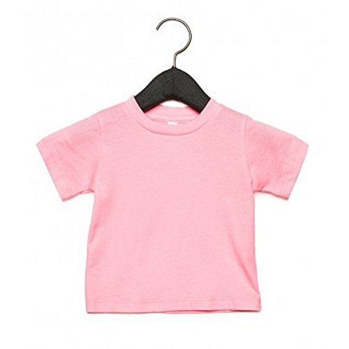 Bella + Canvas Camiseta de Manga Corta con Cuello Redondo Para Bebé (12-18 Meses/Gris Oscuro Mezcla)