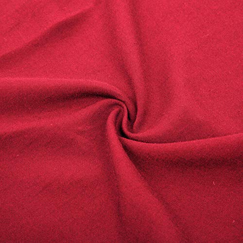 Belle Poque Mujer Tops Elegante Victoriano Medieval con Manga Larga Acampanada sin Hombro (L, Rojo)