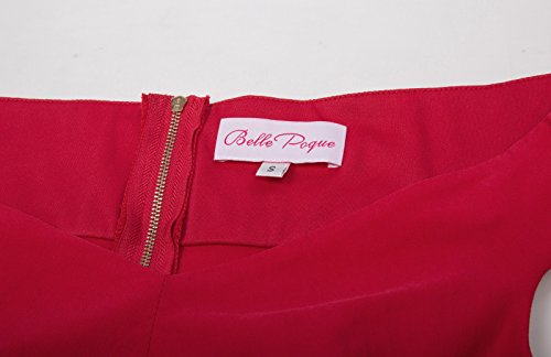 Belle Poque - Vestido vintage para mujer, estilo rockabilly, años 50 Bp387-1 M