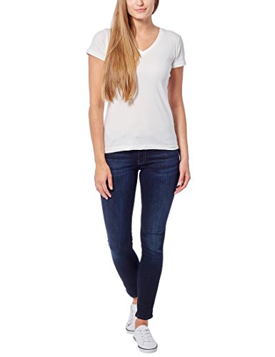 Berydale BD158 Camiseta de manga corta con cuello de pico, Blanco, M, Pack de 3