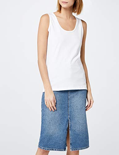 Berydale Camiseta sin mangas de mujer, pack de 3, Multicolor (Dunkelblau/grai/weiß), Medium