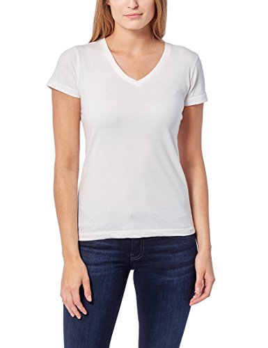 Berydale Für Sport & Freizeit, V-Ausschnitt Camiseta, Blanco Weiß), Small, Pack de 5