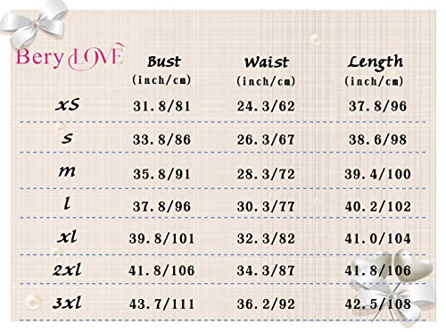 Berylove Mujer Vestido Corto de cóctel Top Falda de Encaje Columpio de Gasa para Boda de Bola BLP7005Champagne XL