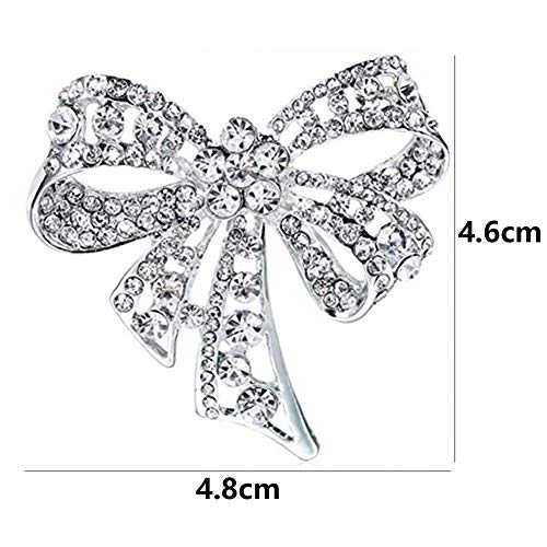 BETOY Bowknot Broche, 2 Piezas Vintage Bowknot Broche Exquisito y Compacto Se USA para Combinar Ropa, Fiestas,Fiestas de cumpleaños, Aniversarios, Bodas, Regalos de San Valentín y del Día de la Madre