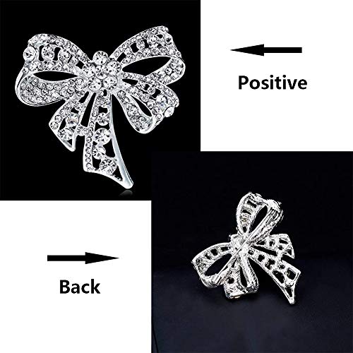 BETOY Bowknot Broche, 2 Piezas Vintage Bowknot Broche Exquisito y Compacto Se USA para Combinar Ropa, Fiestas,Fiestas de cumpleaños, Aniversarios, Bodas, Regalos de San Valentín y del Día de la Madre