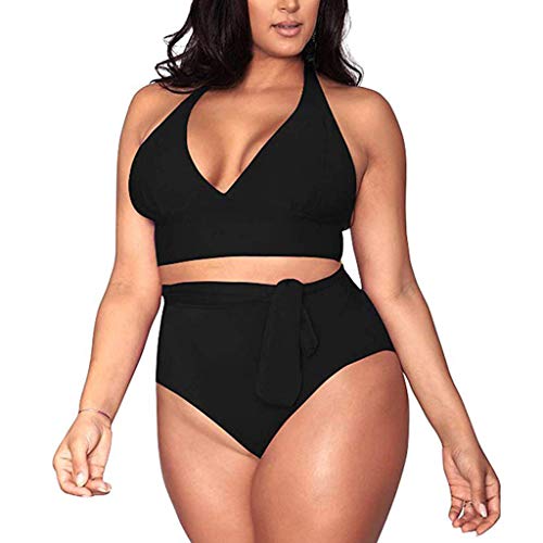 Bikini Brasileña Talla Grande para Mujer,Verano Bragas Sexy Colores Ropa de Playa,Bañador Estampado Braguita Tanga Brasileño Push Up con Cintura Alta