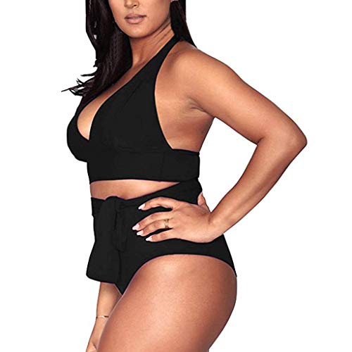 Bikini Brasileña Talla Grande para Mujer,Verano Bragas Sexy Colores Ropa de Playa,Bañador Estampado Braguita Tanga Brasileño Push Up con Cintura Alta