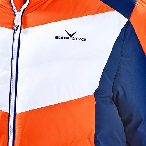 Black Crevice Chaqueta de esquí para hombre, naranja, azul y blanco, talla 52