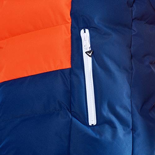 Black Crevice Chaqueta de esquí para hombre, naranja, azul y blanco, talla 52