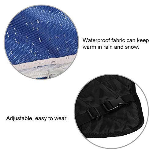 【????? ??????】 Ropa de Abrigo para Mascotas, a Prueba de Viento y Agua Vaca de Ternera de Granja Ropa de bebé Ropa de Abrigo Oxford con Tiras Reflectantes para Vaca de Ternera