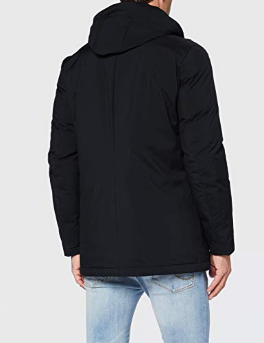 Blauer IMPERMEABILE/Trench LUNGHI Imbottito Piuma Abrigo de vestir, 999 Nero, L para Hombre