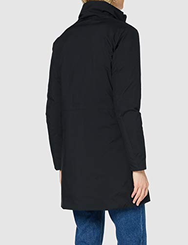 Blauer IMPERMEABILE/Trench LUNGHI Imbottito Piuma Abrigo de vestir, 999 Nero, L para Mujer