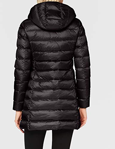 Blauer IMPERMEABILE/Trench LUNGHI Imbottito Piuma Chamarra de Plumas Alternativa, 999mt Nero INT. Verde Militare Chiaro, XS para Mujer