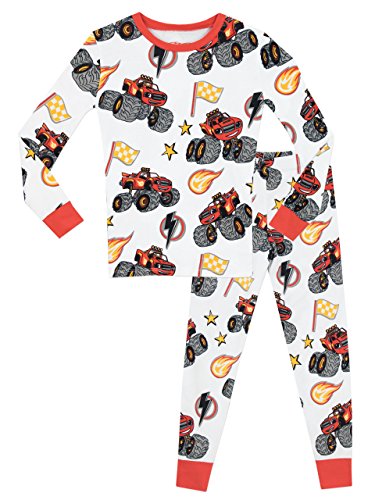 Blaze and the Monster Machines - Pijama para Niños - Blaze y Los Monster Machines - Ajuste Ceñido - 6-7 Años