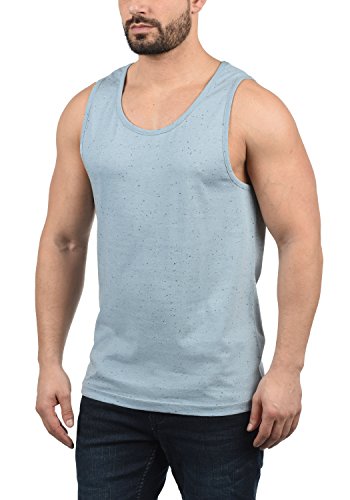 BLEND Napolito Camiseta Básica De Tirantes Tanque Tank Top con Cuello Redondo, tamaño:M, Color:Dusty Blue (74649)