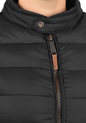 BlendShe Cora Chaqueta Acolchada de Plumas Chaqueta De Entretiempo para Mujer con Cuello Alto, tamaño:M, Color:Black (70155)