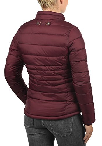 BlendShe Cora Chaqueta Acolchada de Plumas Chaqueta De Entretiempo para Mujer con Cuello Alto, tamaño:XS, Color:Zinfandel (73006)