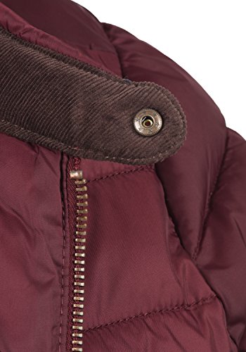 BlendShe Cora Chaqueta Acolchada de Plumas Chaqueta De Entretiempo para Mujer con Cuello Alto, tamaño:XS, Color:Zinfandel (73006)
