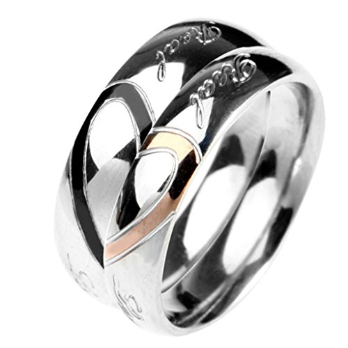 Blisfille Joyería Rock Mujer Anillos Cruz de Malta Anillos Titanio Hombre Anillo de Cruzar Anillo Plata Talla 15