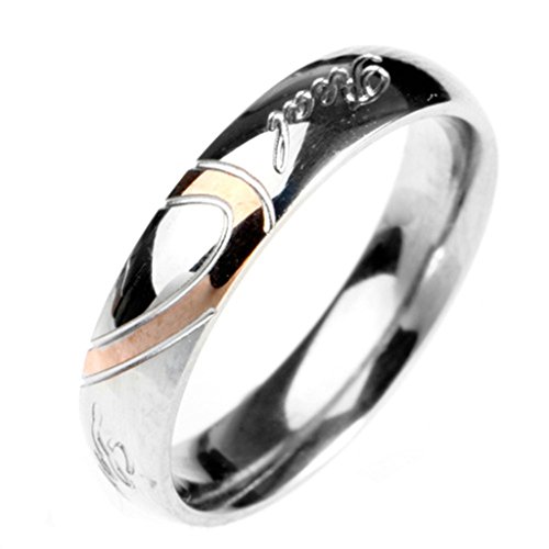Blisfille Joyería Rock Mujer Anillos Cruz de Malta Anillos Titanio Hombre Anillo de Cruzar Anillo Plata Talla 15