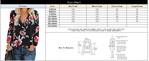 Blusa Flores Mujer Manga Larga Trompeta Camiseta Gasa Niña Tunica Estampada Chiffon Shirt Flowers Bohemia Hippie Chic Camisa con Volantes en Mangas Sudadera Etnica Jersey Otoño Invierno Pullover Tops