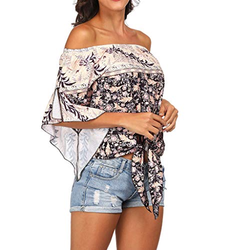 Blusa Mujer Estilo Nacional Playa Protector Solar Mangas Off Shoulder Blusa Superior Tops