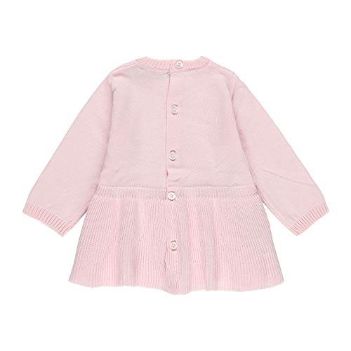 boboli - Vestido Tricotosa Bebé | Vestido Niña Bebé, Tallas de 1 Mes | 100% Algodón | Vestido Niña | Vestido Invierno | Recién Nacida | Color Rosa Palo