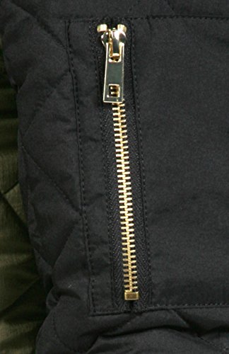 BodiLove Classic - Chaqueta bomber acolchada con cremallera para mujer