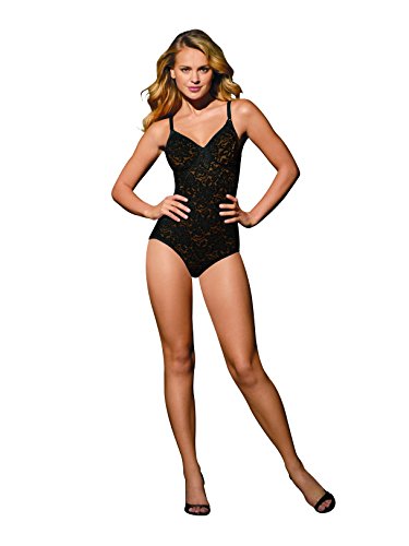 Body Bali para mujer, de encaje suave negro negro