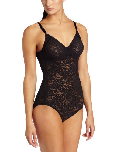 Body Bali para mujer, de encaje suave negro negro