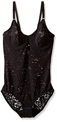 Body Bali para mujer, de encaje suave negro negro