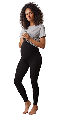 Boob Leggings Premamá para Embarazadas Leggings de Maternidad de Cintura Alta (L)
