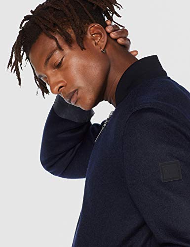 BOSS Ogonio Chaqueta, Azul (Dark Blue 404), Large (Talla del Fabricante: 52) para Hombre