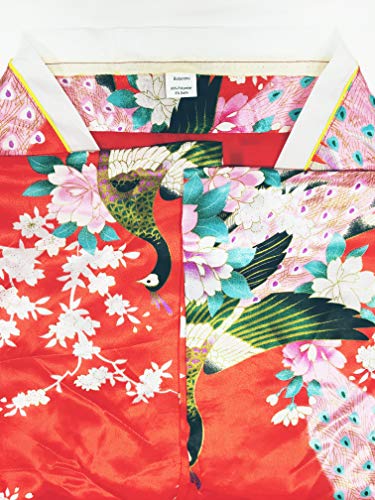 Botanmu Women's Kimono Robe Japanese Dress Photography Cosplay Costume 5 Colors (rojo)