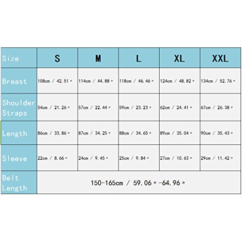 BOYANN Novia Estampado en Caliente Ropa de Dormir Sexy Batas y Kimonos de Satén, Blanco S