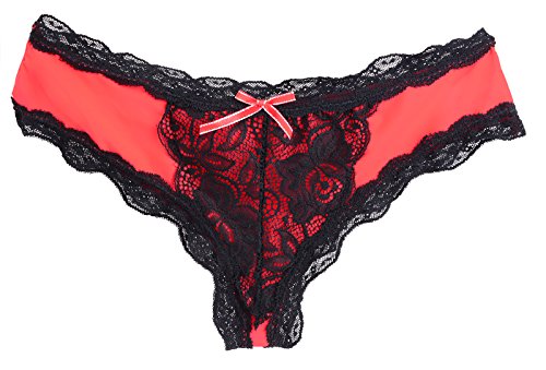 Braga de Algodón Para Mujer Encaje Sexy Braguita Bikini de Algodón Pack de 3